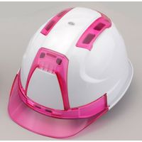 TOYO ヘルメット ヴェンティー ひさし/ピンク 帽体/白 390F-OTPP トーヨーセフティー（直送品）
