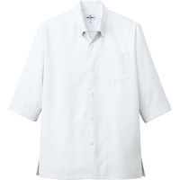 チトセ 7757 コックシャツ（五分袖）[兼用] 3L 7757_C-1ホワイト_3L（取寄品）