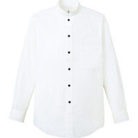 チトセ EP6839 スタンドカラーシャツ（長袖）[兼用] 3L EP6839_C-1ホワイト_3L（取寄品）