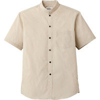チトセ EP6840 スタンドカラーシャツ（半袖）[兼用] 4L EP6840_C-72ベージュ_4L（取寄品）