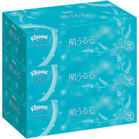 ティッシュペーパー 204組（3箱入） クリネックスティシュー ローション 肌うるる 日本製紙クレシア