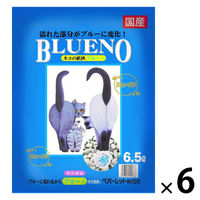 猫砂 ネコの紙砂 ブルーノ 紙砂 国産 6.5L 6袋 ペパーレット