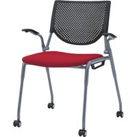 オカムラ プロスタック スタッキングタイプ レッド 640幅×562奥行×438座高×800高さ（mm） 8139ZA FSN1（直送品）