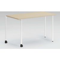 オカムラ L-table 片側キャスター 幕板なし 1288幅×600奥行×720高さ（mm） 93DE1M