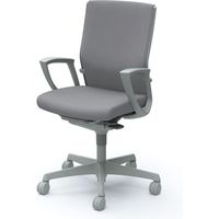 C445GR FFW9 |オカムラ エスクードチェアハイバックリング肘付 グレー（直送品）