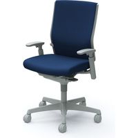 C485GR FFW4 |オカムラ エスクードチェアハイバック可動肘付 ダークブルー（直送品）