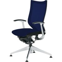 CP65WR FDH4 |オカムラ バロン4本脚オートリターン ハイバック ダークブルー（直送品）