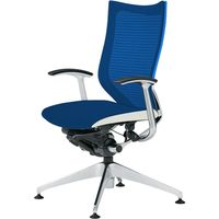 CP65WW FEH4 |オカムラ バロン4本脚オートリターン ハイバック ミディアムブルー（直送品）