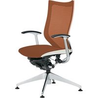 CP65WW FEH8 |オカムラ バロン4本脚オートリターン ハイバック ブラウン（直送品）