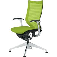 CP65XR FDF6 |オカムラ バロン4本脚オートリターン ハイバック ライムグリーン（直送品）