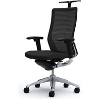 【在庫処分】オカムラ　コーラル　メッシュタイプ　ミドルバック　肘なし　ブラック コーラル オカムラ 椅子 ミドルバック メッシュタイプ 肘なし