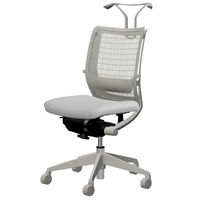 CW14BD FBA3 |オカムラ ヴィスコンテチェア ローバック肘なし ライトグレー  （直送品）