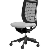 CW61ZA FBA3 |オカムラ ヴィスコンテチェア ハイバック肘なし ライトグレー  （直送品）