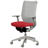 CW75BC FBA9 |オカムラ ヴィスコンテチェア ハイバック固定肘 レッド（直送品）