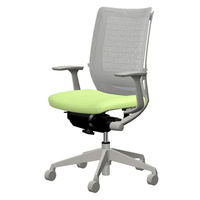 CW75BC FEA6 |オカムラ ヴィスコンテチェア ハイバック固定肘 ピスタチオグリーン（直送品）