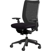 CW82ZA FBA1 |オカムラ ヴィスコンテチェア ハイバック可動肘 ブラック（直送品）