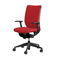 CWG6ZA FBA9 |オカムラ ヴィスコンテチェア ハイバック固定肘 レッド（直送品）