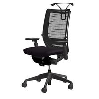 CWH4ZD FBA1 |オカムラ ヴィスコンテチェア ハイバック可動肘 ブラック（直送品）