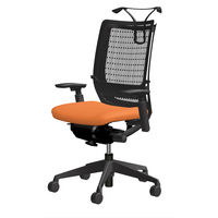 CWH4ZD FBA8 |オカムラ ヴィスコンテチェア ハイバック可動肘 オレンジ（直送品）