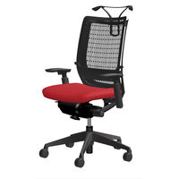 CWH4ZD FBA9 |オカムラ ヴィスコンテチェア ハイバック可動肘 レッド（直送品）