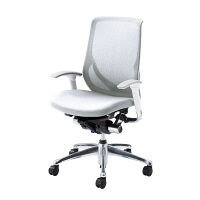 CY95GT FHS1 |オカムラ ゼファーチェア可動肘ホワイトF ホワイト（直送品）