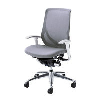 CY95GT FHS3 |オカムラ ゼファーチェア可動肘ホワイトF ライトグレー（直送品）