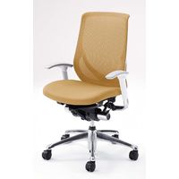 CY95GT FHT2 |オカムラ ゼファーチェア可動肘ホワイトF ベージュ（直送品）