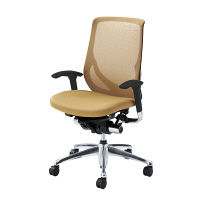 CY95ZT FHT2 |オカムラ ゼファーチェア可動肘ブラックF ベージュ（直送品）