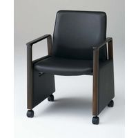 オカムラ EX-42L 応接会議椅子 ブラック 610幅×630奥行×815高さ（mm） D242LA PA39（直送品）