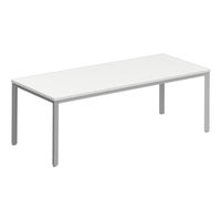 オカムラ EX-F300 会議テーブル ホワイト 2100幅×900奥行×720高さ（mm） DL78NL MR66（直送品）