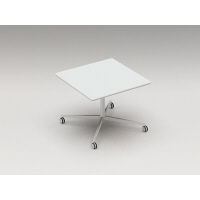 オカムラ アプションフリー Cスクエア単柱4本脚 ホワイト 900幅×900奥行（mm） DY25AE MK32（直送品）