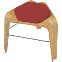 オカムラ L101 竹スツール レッド 570幅×493奥行×440高さ（mm） L101FS FBA9（直送品）