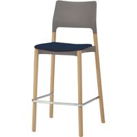 オカムラ 3600ARN ハイチェア ダークブルー 530幅×540奥行×1095高さ×740座高（mm） L103RB FHP1（直送品）