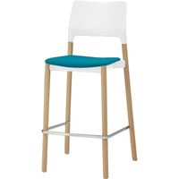 オカムラ 3600ARN ハイチェア ブルーグリーン 530幅×540奥行×1095高さ×740座高（mm） L103RC FMK6（直送品）