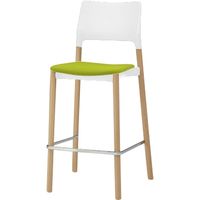 オカムラ 3600ARN ハイチェア グリーン 530幅×540奥行×1095高さ×740座高（mm） L103RC FS08（直送品）