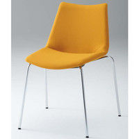 オカムラ L107 ミーティングチェア マスタード 570幅×555奥行×770高さ（mm） L107AA F004（直送品）