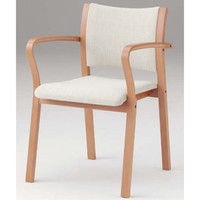 オカムラ L115 木製チェア アイボリー 528幅×535奥行×780高さ（mm） L115AM FDP1（直送品）