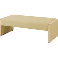 オカムラ L-40E 2人用ベンチ 総張り ラテ 1160幅×620奥行×420座高（mm） L340BM F006（直送品）