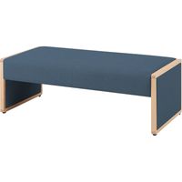 オカムラ L-40E 2人用ベンチ 総張り プラム 1160幅×620奥行×420座高（mm） L340BM F008（直送品）