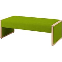 オカムラ L-40E 2人用ベンチ 総張り グレープ 1160幅×620奥行×420座高（mm） L340BM F015（直送品）