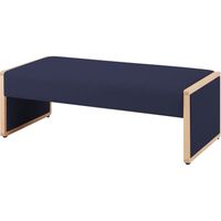 オカムラ L-40E 2人用ベンチ 総張り ダークブルー 1160幅×620奥行×420座高（mm） L340BM FXS5（直送品）