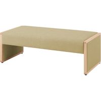 オカムラ L-40E 2人用ベンチ 総張り ライトブラウン 1160幅×620奥行×420座高（mm） L340BM PC44（直送品）