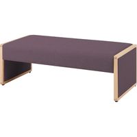 オカムラ L-40E 2人用ベンチ 総張り ダークパープル 1160幅×620奥行×420座高（mm） L340BM PC95（直送品）