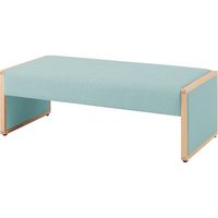 オカムラ L-40E 2人用ベンチ 総張り セージ 1160幅×620奥行×420座高（mm） L340BM PD31（直送品）