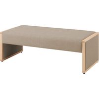 オカムラ L-40E 2人用ベンチ 総張り デザート・グレー 1160幅×620奥行×420座高（mm） L340BM PG09（直送品）