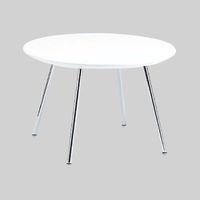 オカムラ Shells ラウンジテーブル ホワイト 580高さ×900φ（mm） L479RL MG07（直送品）