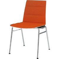 オカムラ simpureチェア 肘無・背座パッド オレンジ L638FZ FBG8（直送品）