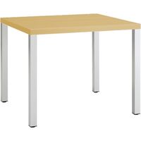 オカムラ クライアントテーブル ホワイトアッシュ 900幅×900奥行×720高さ（mm） L667BS WA93（直送品）