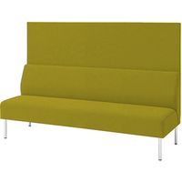 オカムラ 3人用ベンチ（背板付） ペアー 1740幅×615奥行×1300高さ×420座高（mm） LW12AC F003（直送品）