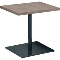 オカムラ アルトピアッツァ カフェテーブル長方形 チョークドエルム 600幅×750奥行×720高さ（mm） MB29AE MW71（直送品）